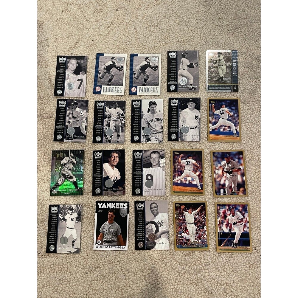 New York Yankees legends 31 card lot